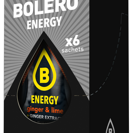 Bolero® Bolero® ENERGY Ginger & Lime 500ml (6 x 14g)