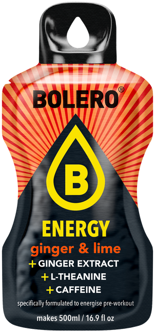 Bolero® Bolero® ENERGY Ginger & Lime 500ml (6 x 14g)