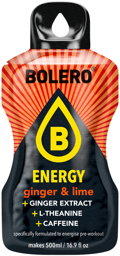 Bolero® Bolero® ENERGY Ginger & Lime 500ml (6 x 14g)