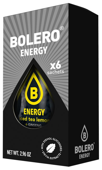 Bolero® Bolero® ENERGY Iced tea Lemon 500ml (6 x 14g)