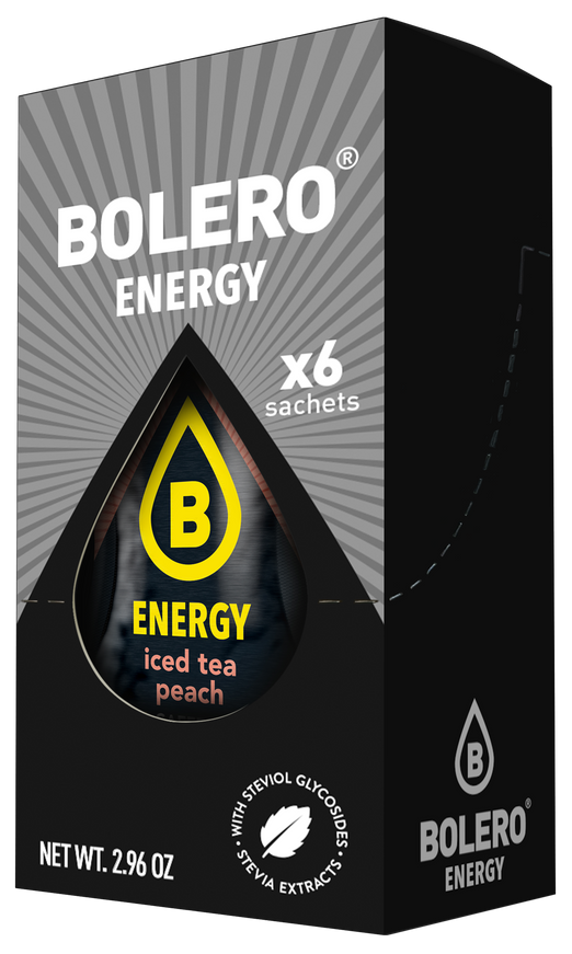 Bolero® Bolero® ENERGY Iced tea Peach 500ml (6 x 14g)