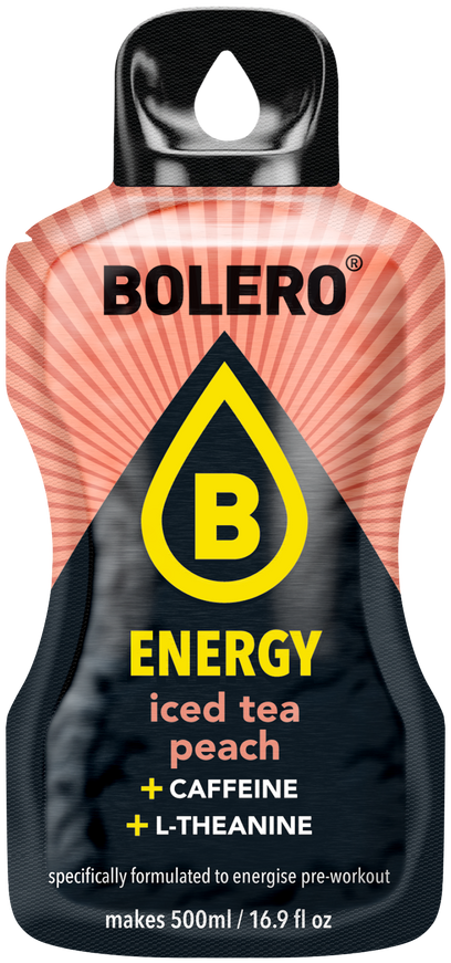 Bolero® Bolero® ENERGY Iced tea Peach 500ml (6 x 14g)