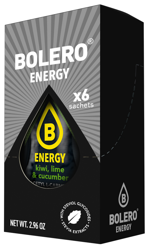 Bolero® Bolero® ENERGY Kiwi, Lime & Cucumber 500ml (6 x 14g)