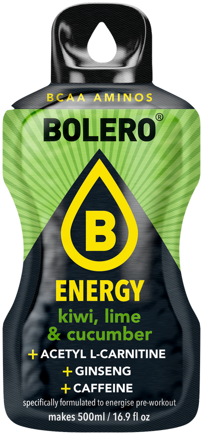 Bolero® Bolero® ENERGY Kiwi, Lime & Cucumber 500ml (6 x 14g)