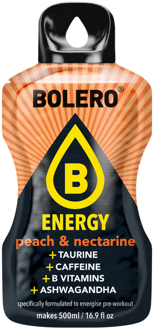 Bolero® Bolero® ENERGY Peach & Nectarine 500ml (6 x 14g)