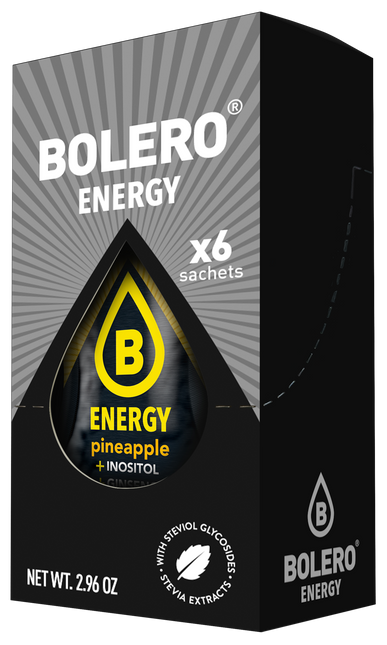 Bolero® Bolero® ENERGY Pineapple 500ml (6 x 14g)