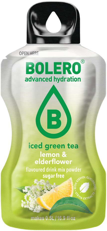 Bolero® Bolero® STICKS ICED GREEN TEA Lemon & Elderflower (12 x 3g)