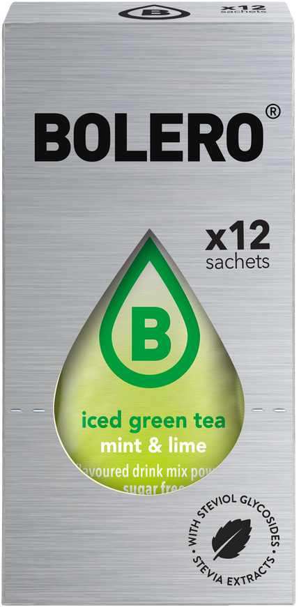 Bolero® Bolero® STICKS ICED GREEN TEA Mint & Lime (12 x 3g)