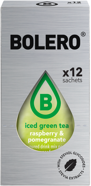 Bolero® Bolero® STICKS ICED GREEN TEA Raspberry & Pomegranate (12 x 3g)