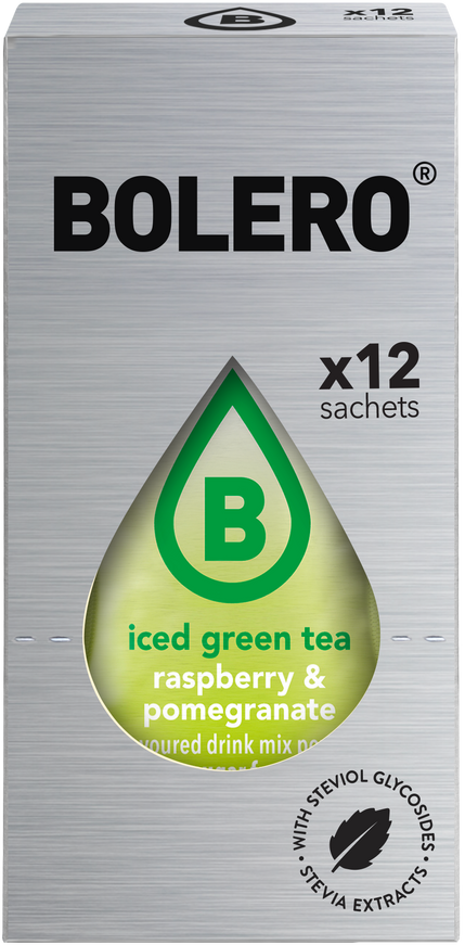 Bolero® Bolero® STICKS ICED GREEN TEA Raspberry & Pomegranate (12 x 3g)